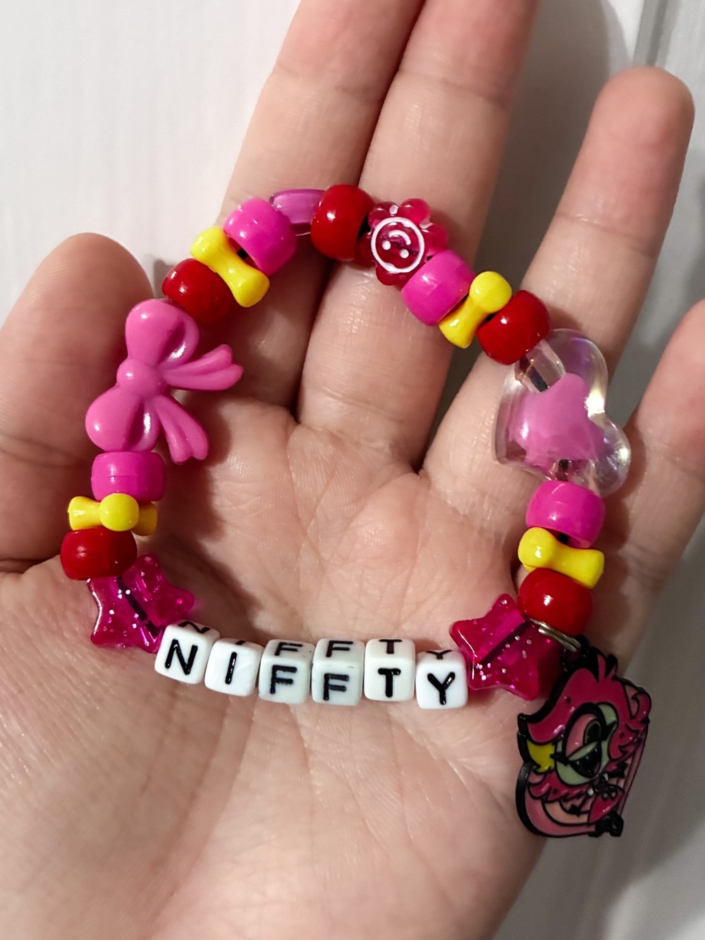 Hazbin Hotel: Niffty Inspired Kandi Bracelet